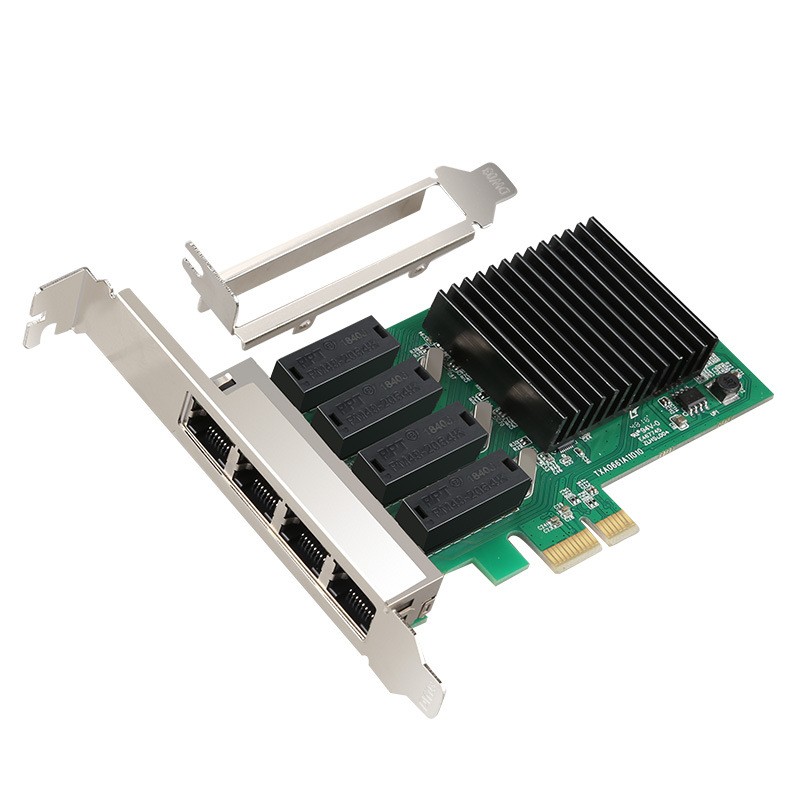 Realtek RTL8111H -T4 PCIe-X1 1G RJ45 Quad Port lan Card Ethernet Server Adapter