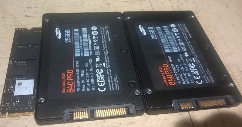512GB (NVME) + 256GB x2 (SATA III) | WORKING SSDS