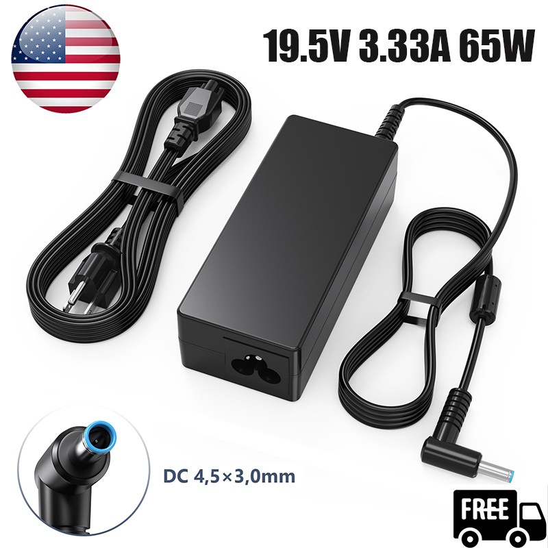 65W For HP Laptop AC Adapter Charger blue tip 19.5V 3.33A Pavilion 710412-001 US