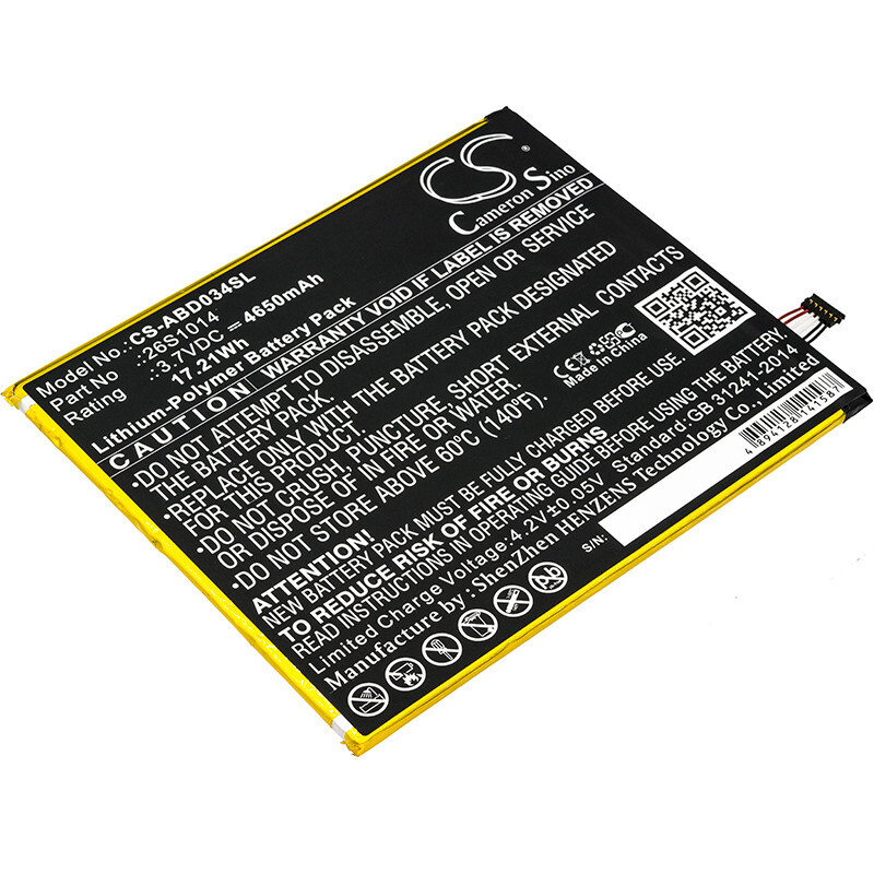 BATTERY 4650mAh 26S1014 For Amazon Kindle Fire HD8 8TH L5S83A SX0340T SX034QT