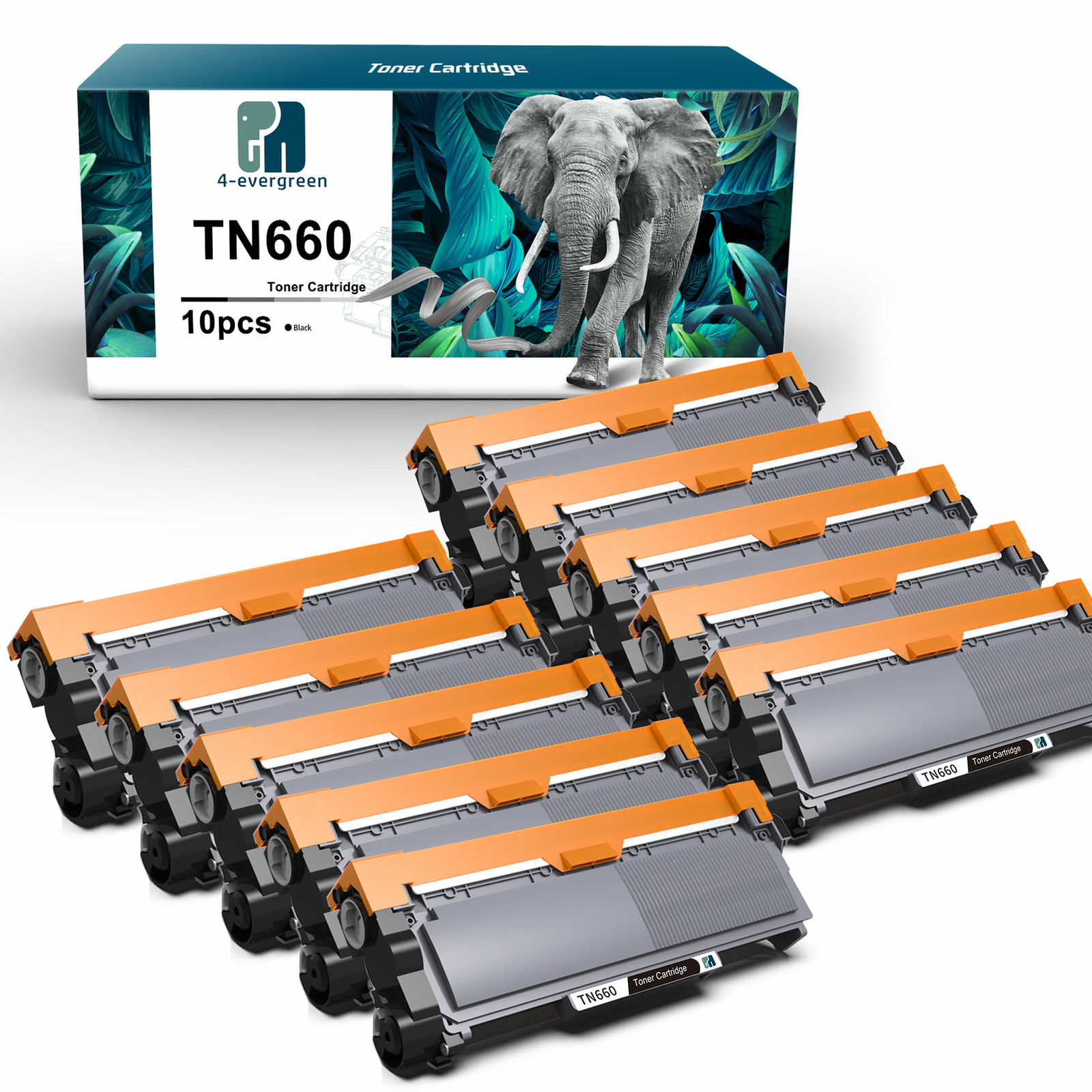 10 PK H.Y TN660 Toner For Brother TN630 DCP-L2520DW L2560DN HL-L2380DW L2260D