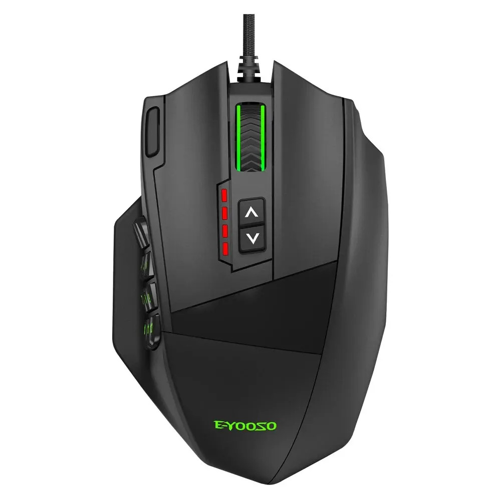 RGB Gaming Mouse 24000 DPI Optical Wired for Computer PC Laptop 19 Buttons