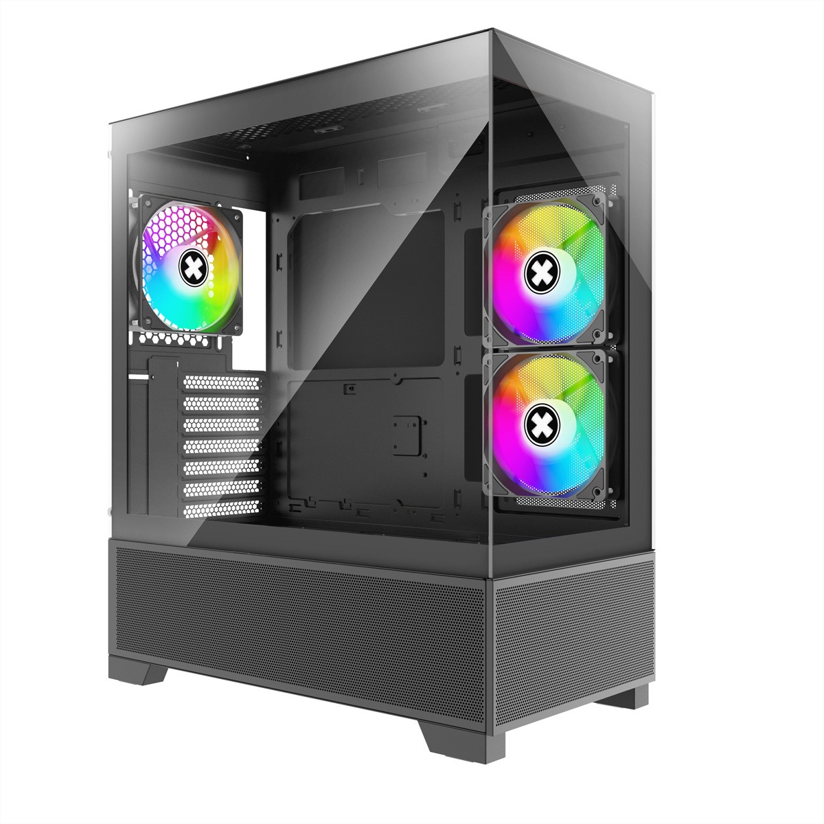 XG172 Xilence Xilent Beam X218.ARGB Gaming ATX PC Case Black Housing ~D~