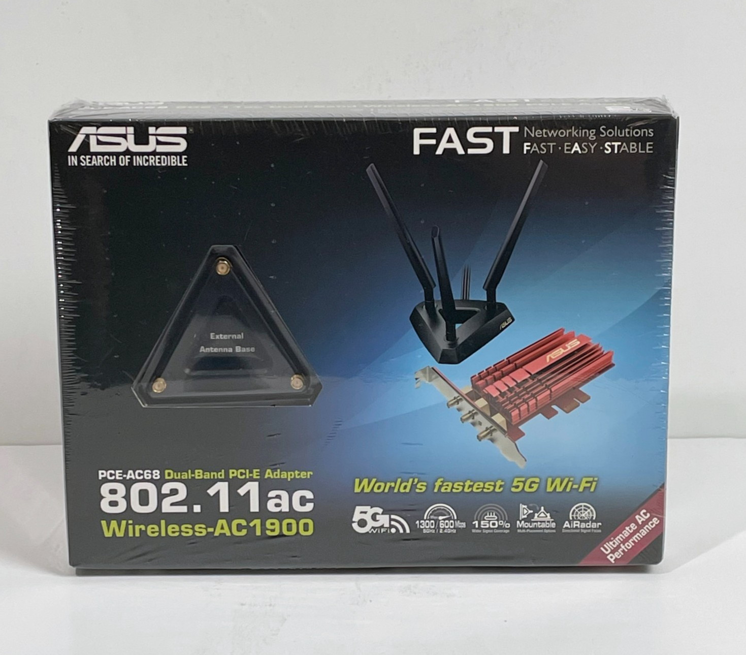 ASUS Dual-Band Wireless-AC1900 PCI-E Adapter (PCE-AC68)