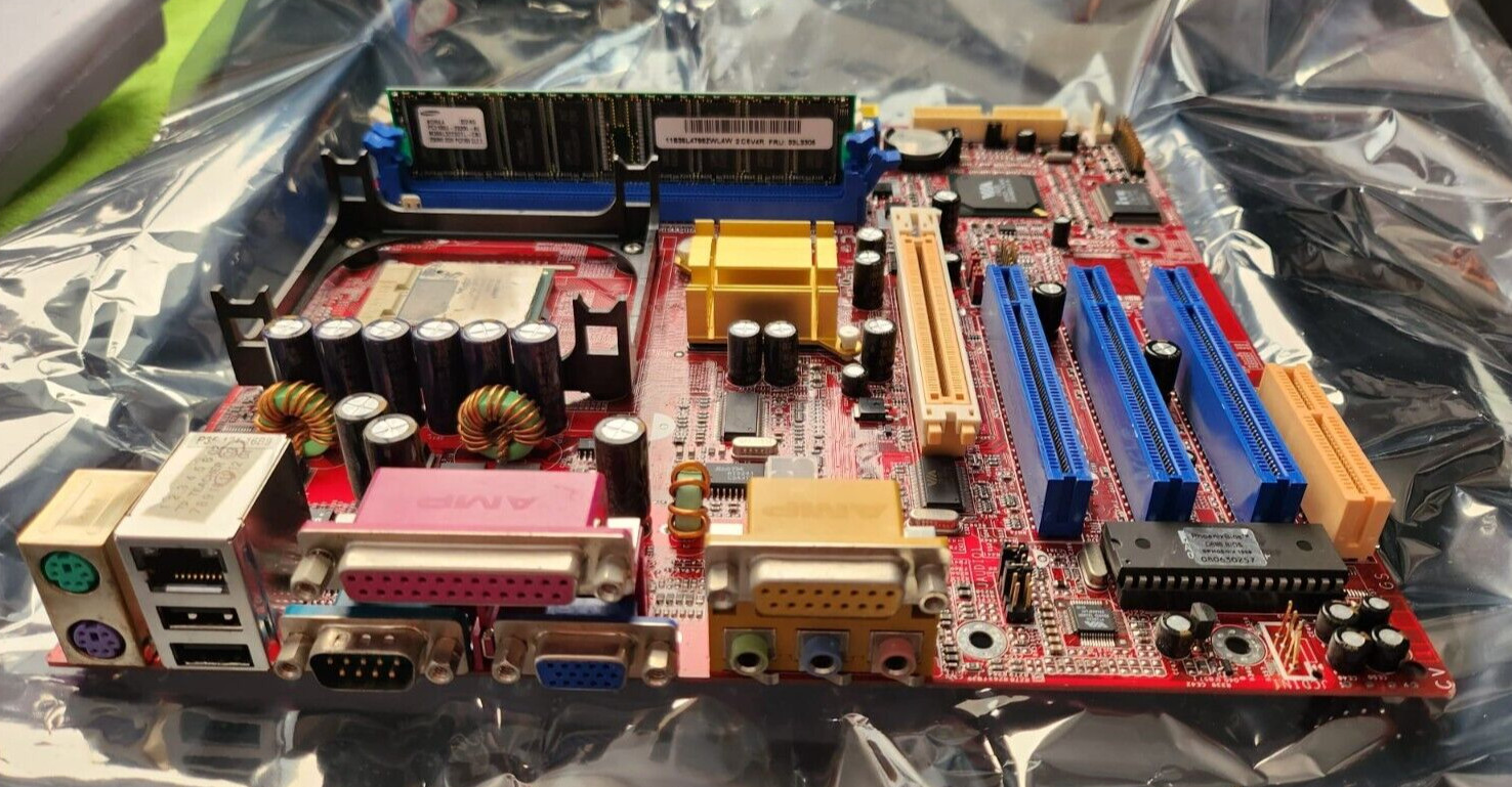Biostar U8668P U8668 Pro Socket 478 ATX Motherboard w/Celeron 1.7Ghz CPU & 256MB