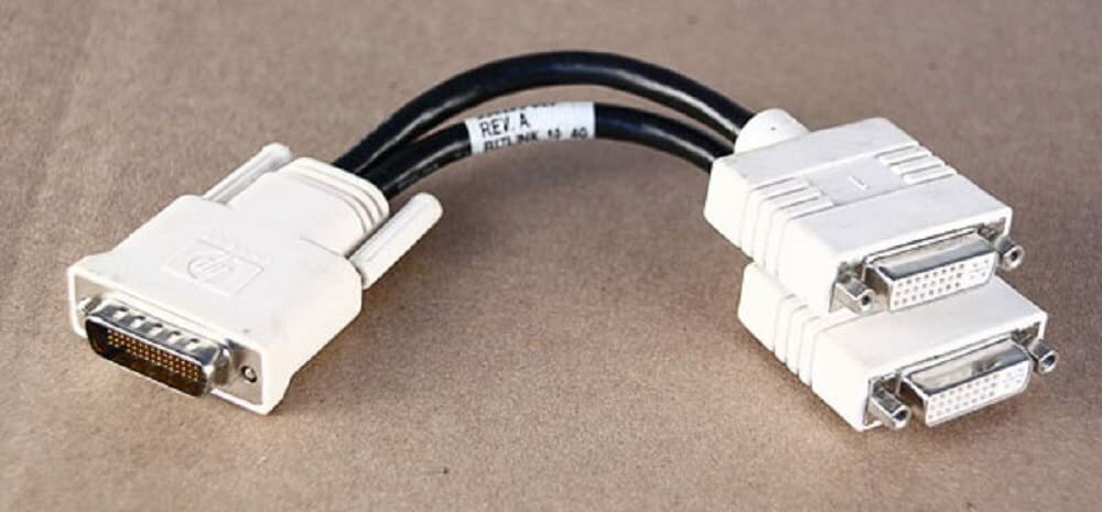 NEW BIZLINK Connector 338285-009 Rev A Dual Cable Cord DVI Splitter