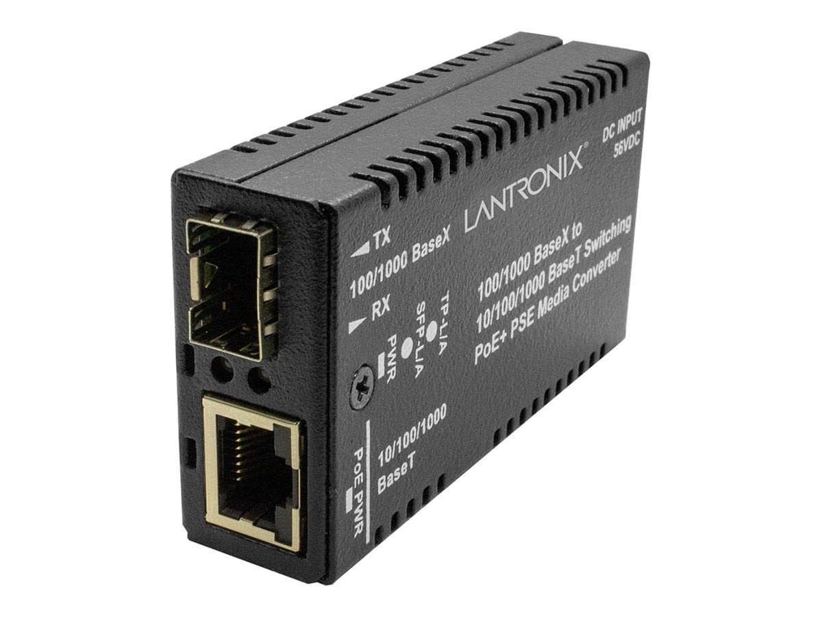 Transition Networks M/GE-PSW-PSE-01-NA Poe Media Converter 1ge Perp Tp To Fibe