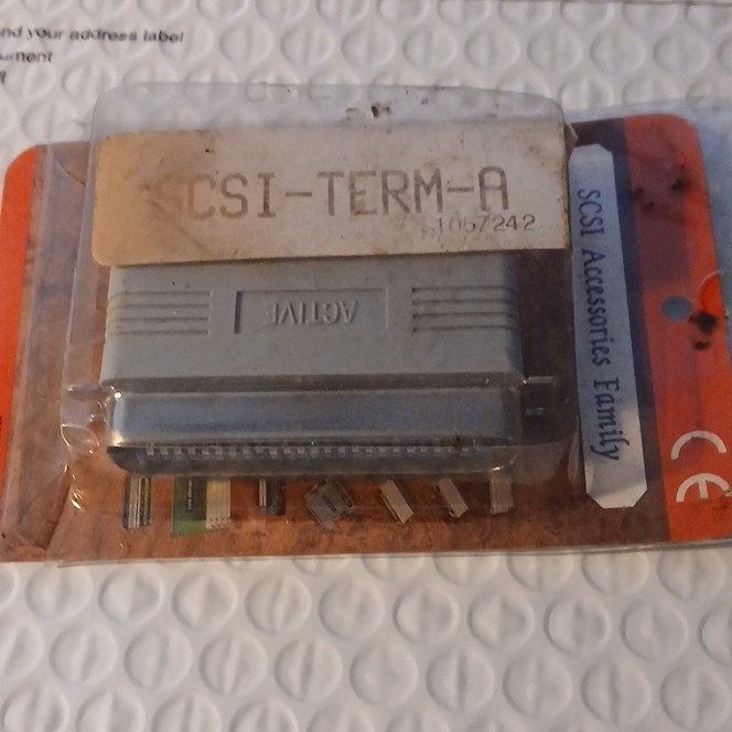 VINTAGE Active CSI-TERM-A SCSI Terminator Adapter Plug Universal Compatible