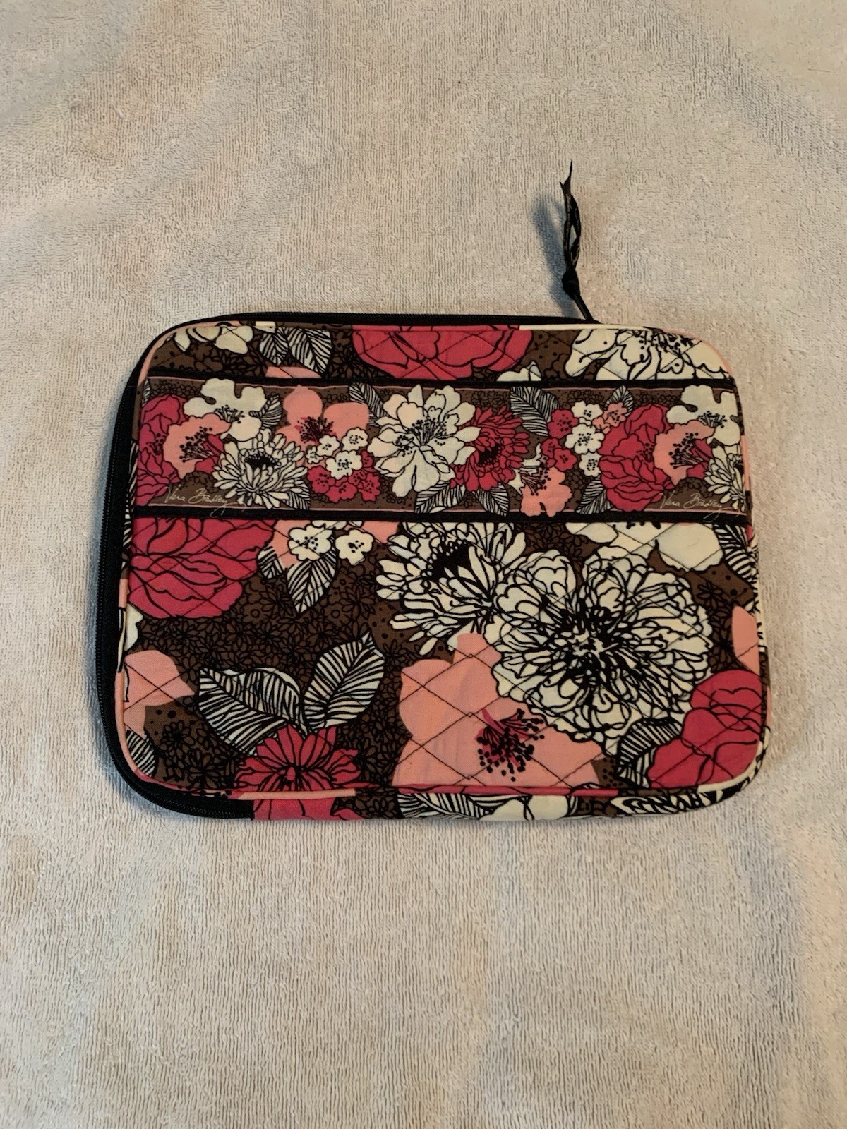 Vera Bradley Mocha Rouge IPad Case In perfect Condition