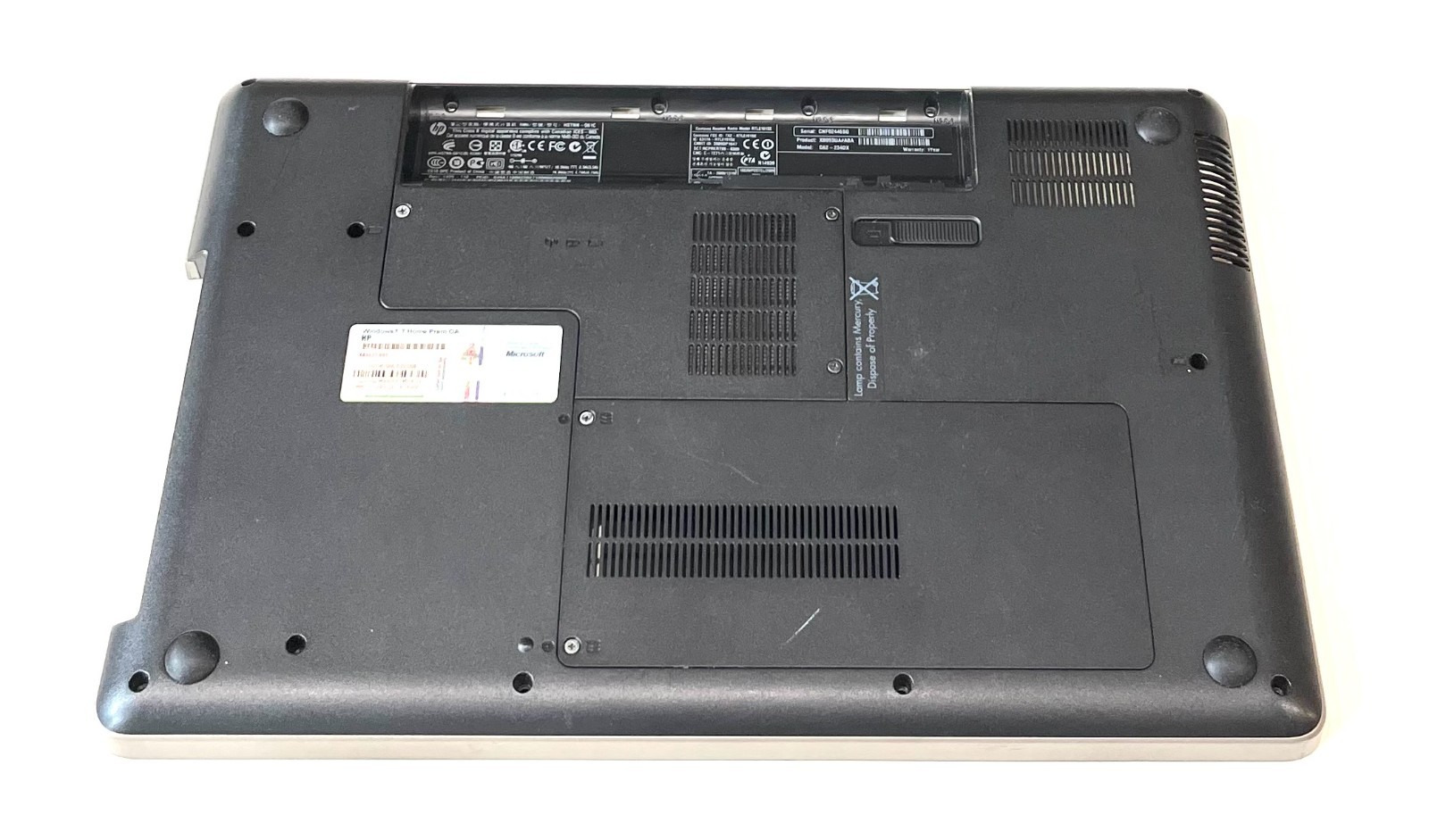 HP Pavilion G62-234DX Bottom Base Case w/ Doors 617019-001 33AX6BATP50 Genuine
