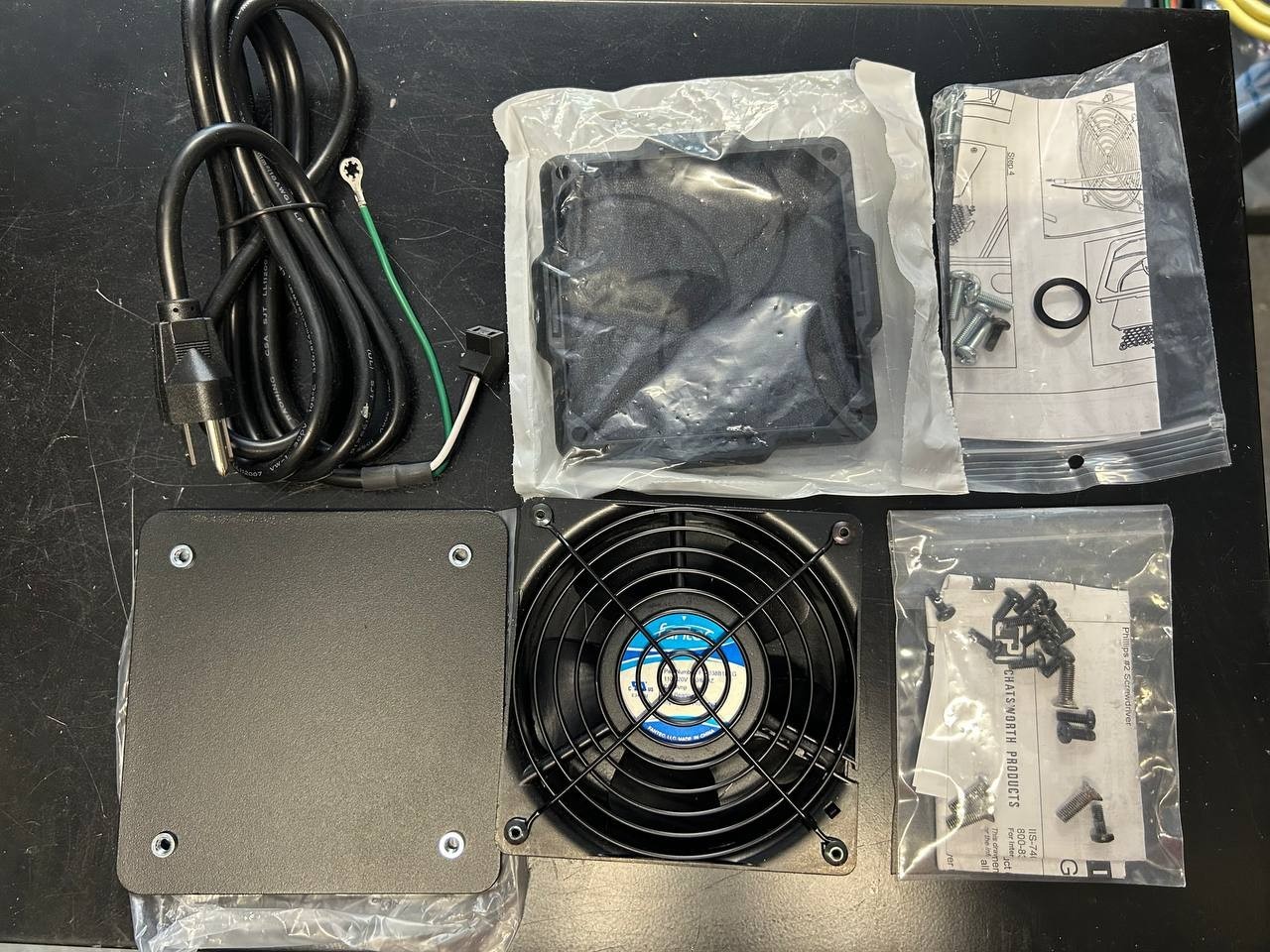 FANTEC F12038B1HTG Cooling Fan 120mm AC 110–120V 2-Wire Industrial Ventilation