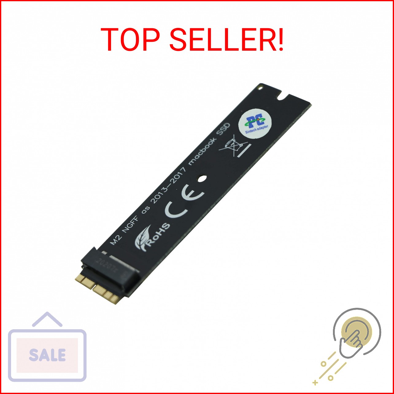Sintech NGFF M.2 nVME SSD Adapter Card for Upgrade 2013-2015 Year Macs(Not Fit E