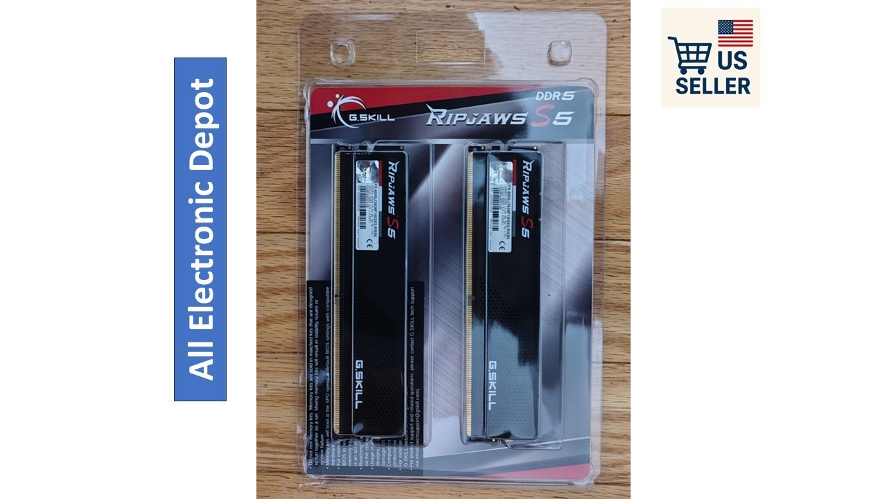 New G.Skill RipJaws S5 32GB (16GBx2) DDR5-6000 Memory Kit CL36 PC5-48000 Sealed