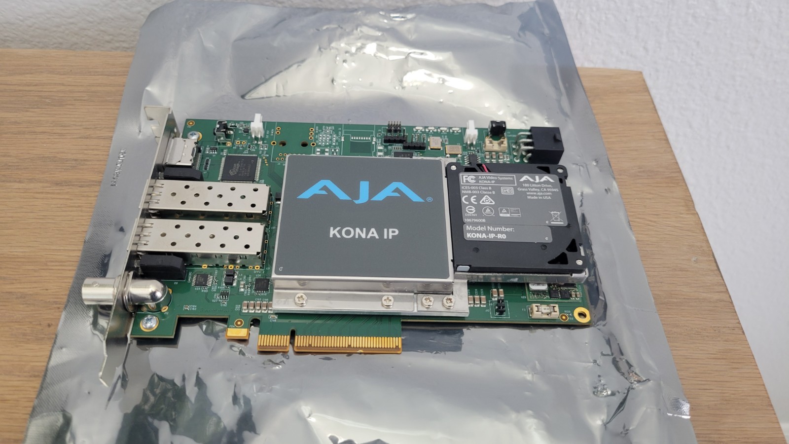 AJA KONA-IP-R0 IP VIDEO / AUDIO I/O CARD