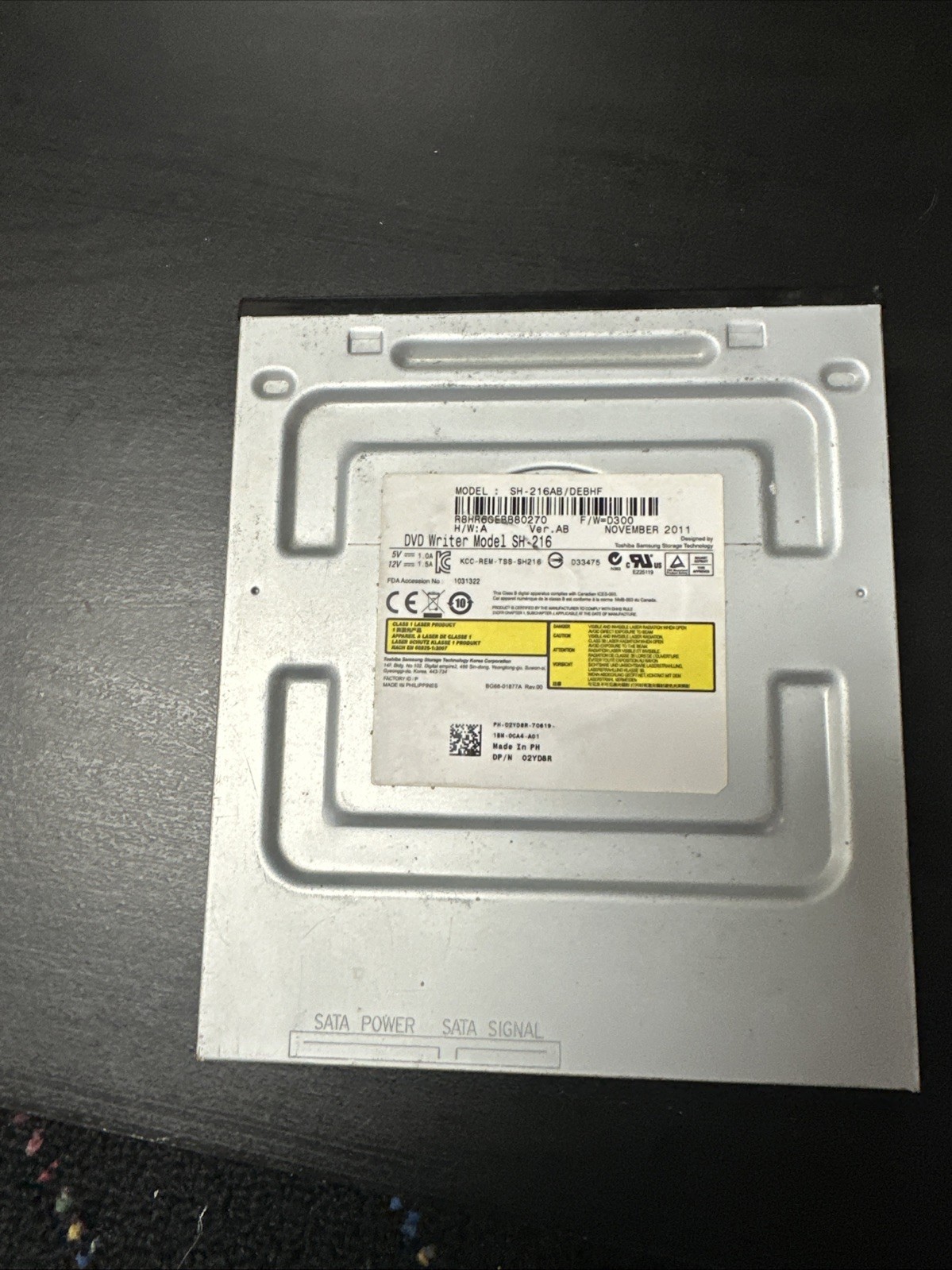 Toshiba SH-216AB/DEBHF Optical Drive Not Tested