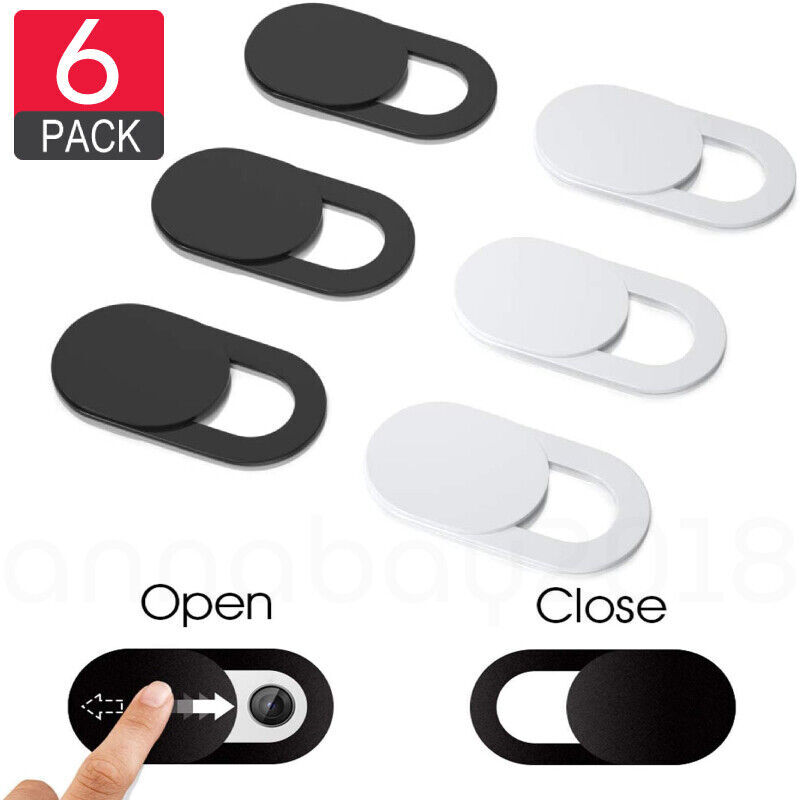 6 PCs WebCam Cover Slide Camera Privacy Security Protect Sticker Phone Laptop
