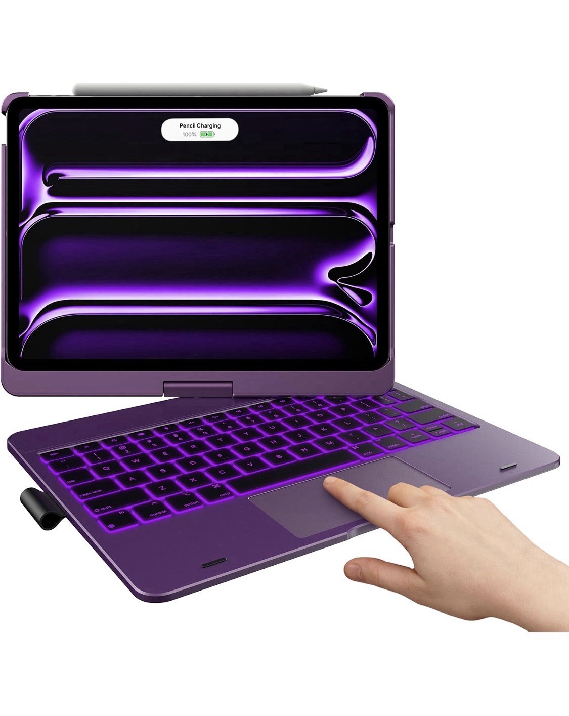 Typecase Touch Keyboard Case iPad Pro 11in M4 M5 RGB Backlit Trackpad Blue NEW