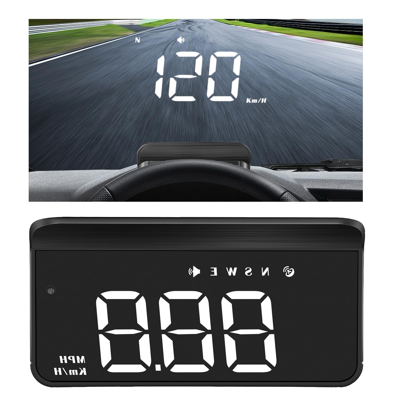 Windshield Heads Up Display for Car Digital Speedometer for Car HUD GPS Speed...