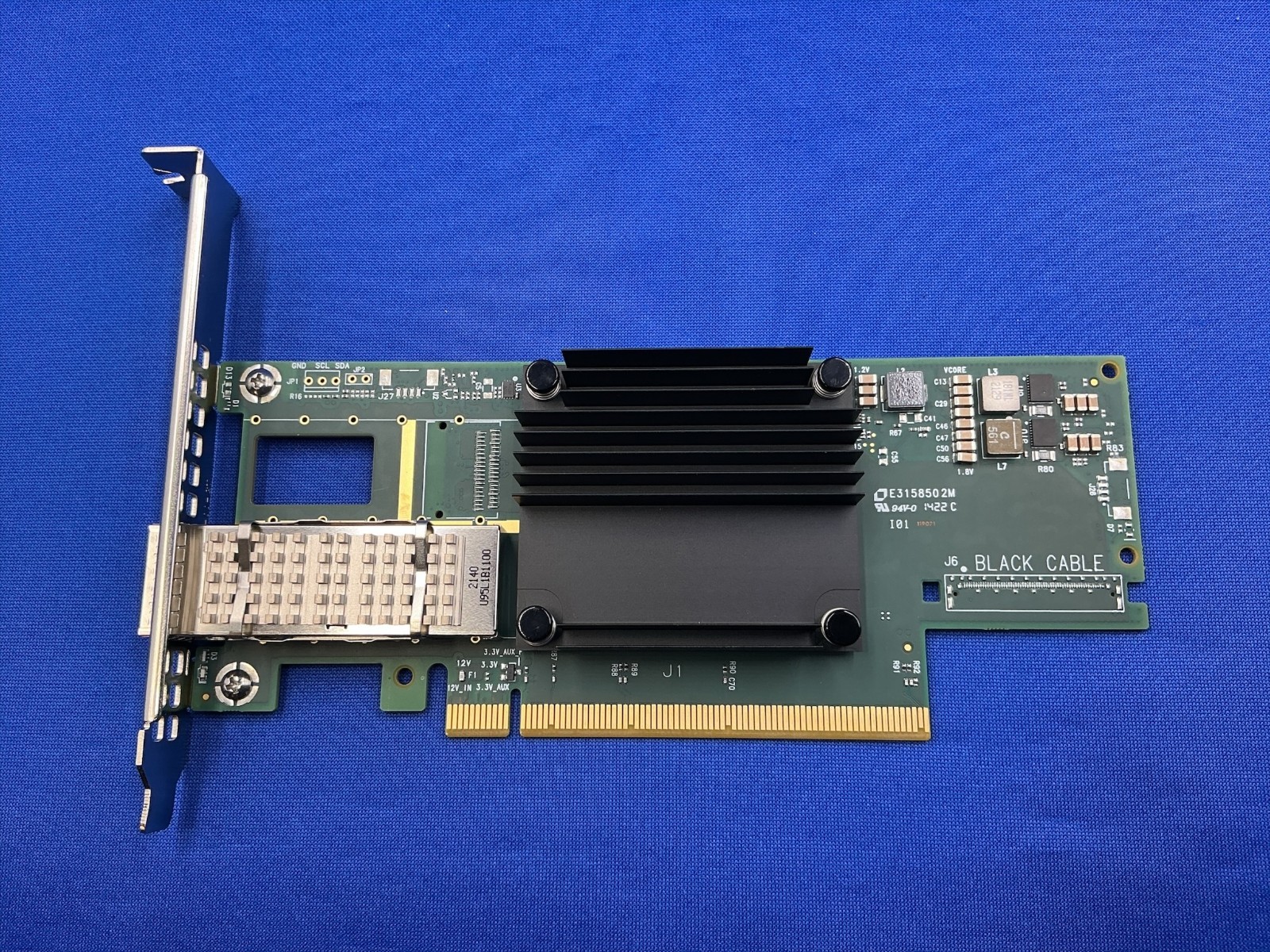 Y1T43 DELL Mellanox ConnectX-6 100Gb QSFP56 Single Port VPI HDR QSFP Adapter