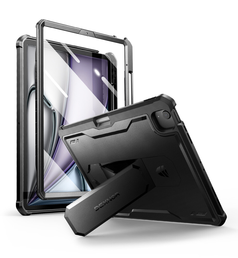 Dexnor Case for iPad Air 13-inch M3/M2 (2025/2024) Cover with Pen Holder & Stand