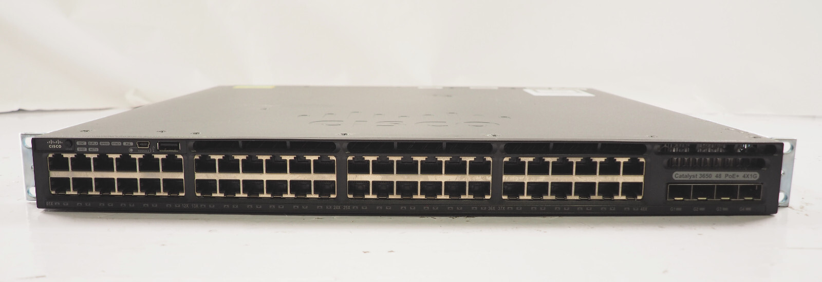 Cisco WS-C3650-48FS-S V03 48-Port GE Full PoE+ 4x1G Uplink Ports 2 x 1025W PSU