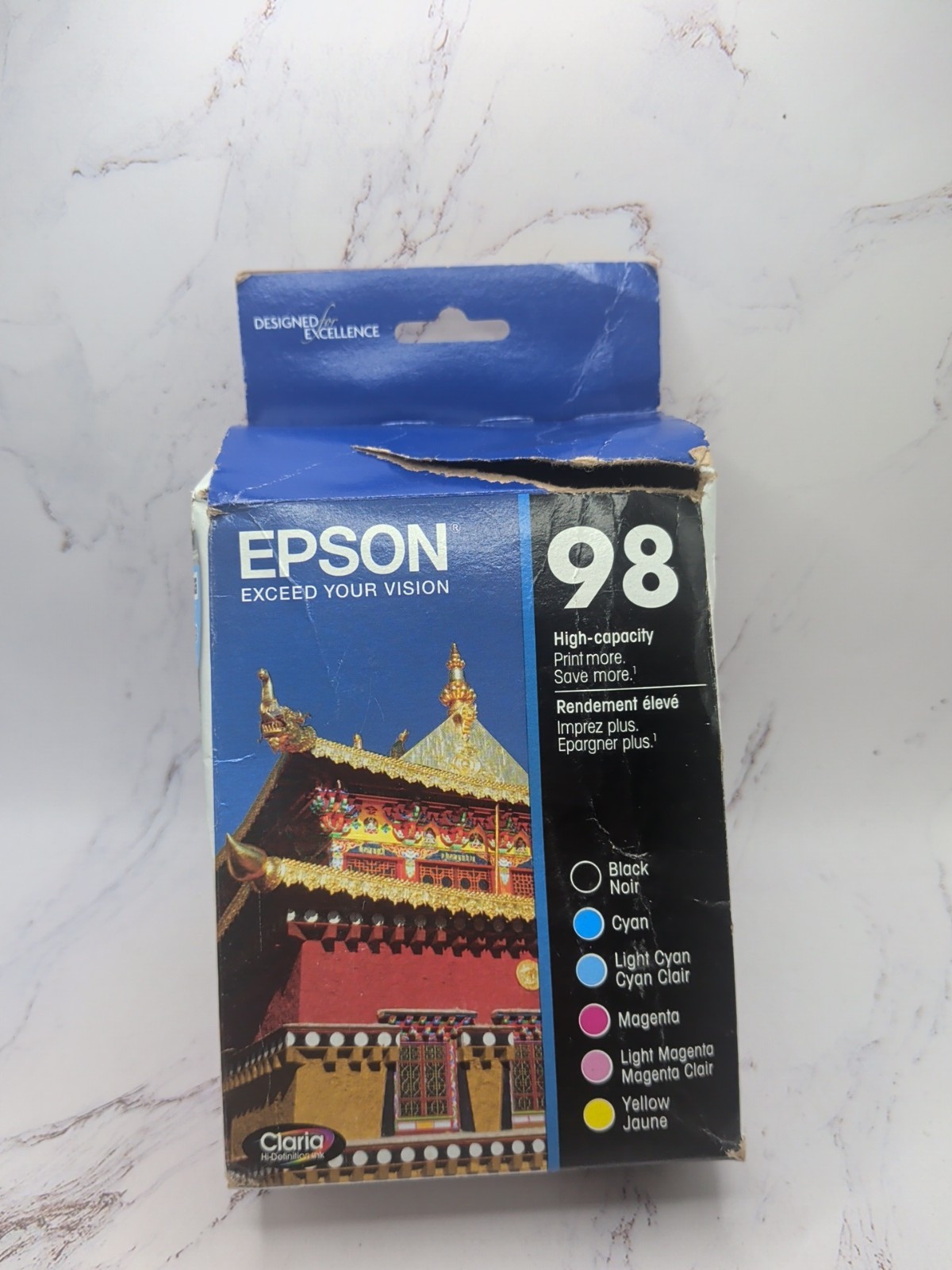 New Epson 98 C13TO98820 Black/Tri-color Ink Cartridge