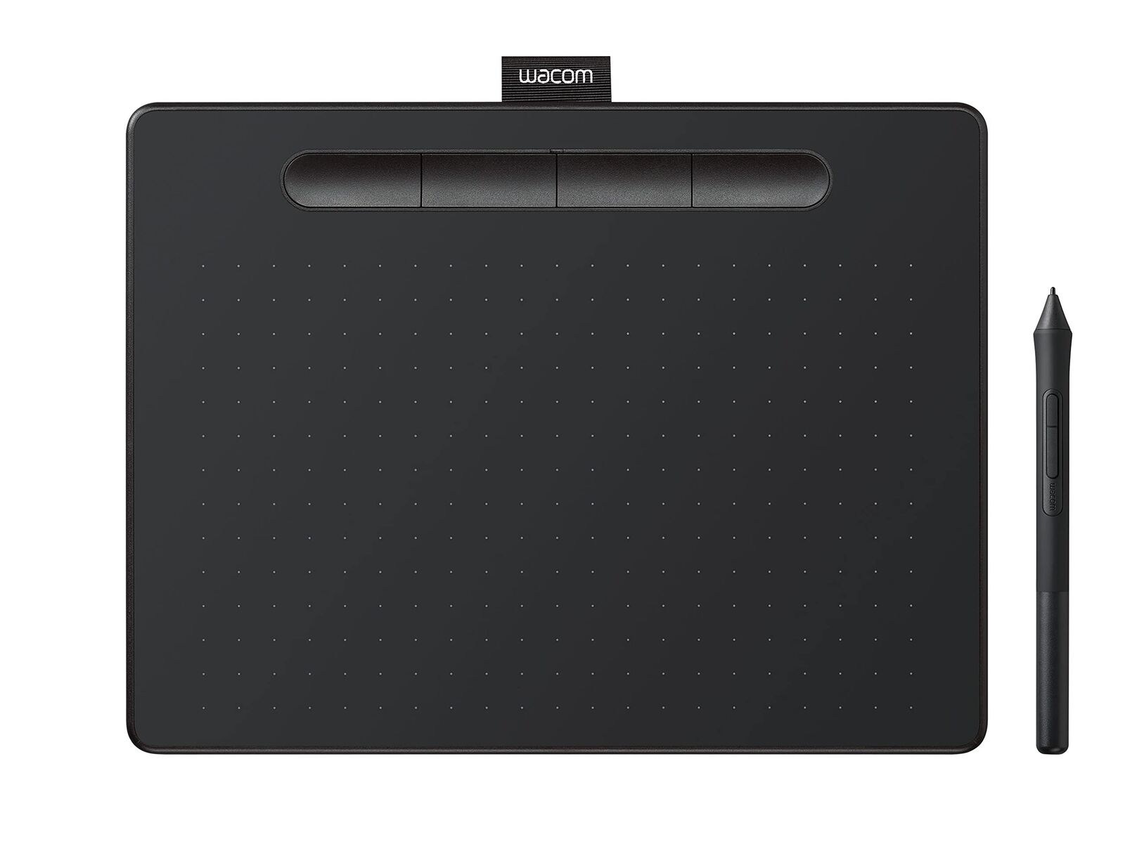 Wacom Intuos S Black – Drawing Tablet with Pen, Stylus Battery-free & Pressure-s