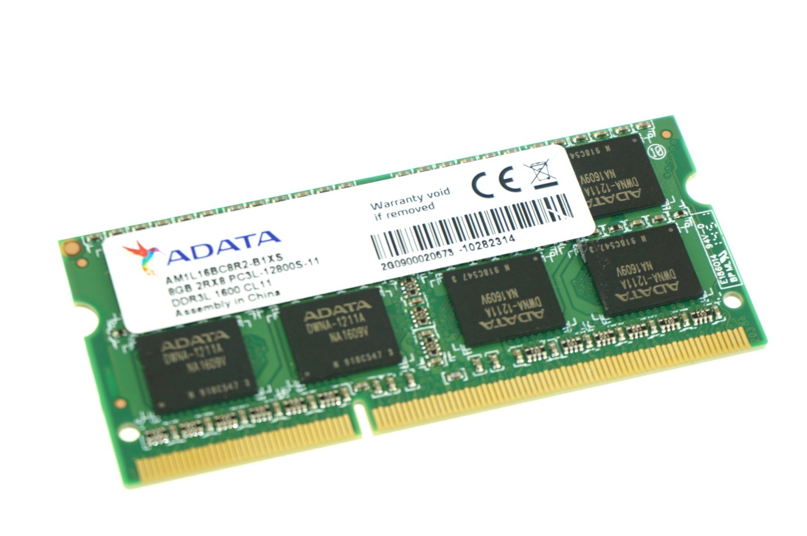 AM1L16BC8R2-B1XS GENUINE ADATA LAPTOP  MEMORY 8GB DDR3 PC3L-12800S-11 (CA610)