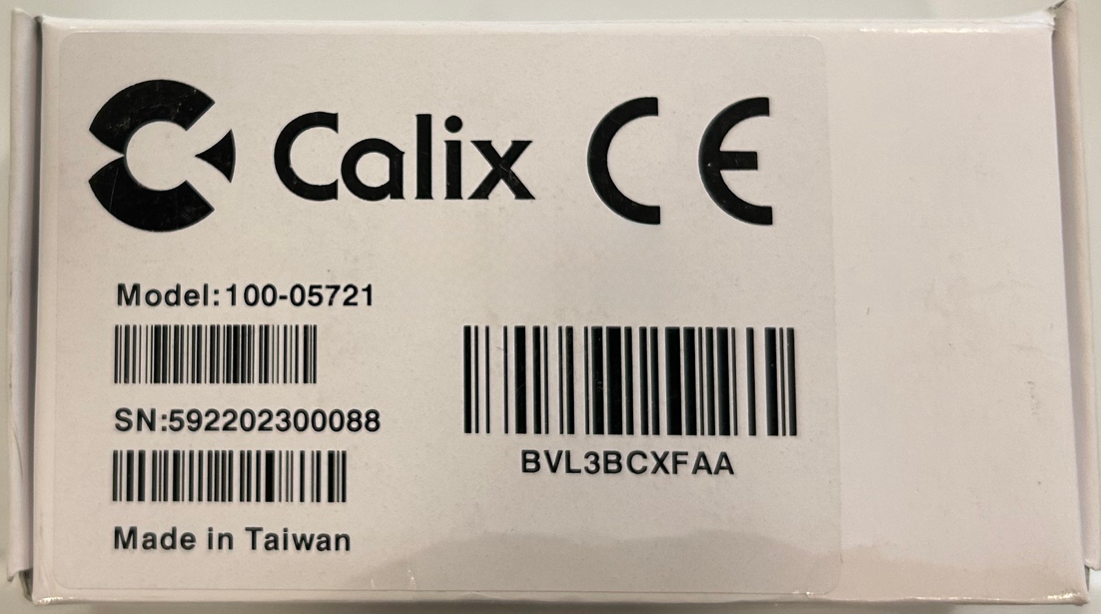 (Lot of 2) Calix 100-05721 10GE BIDI SFP+ Single Mode Upstream transceiver, 20km