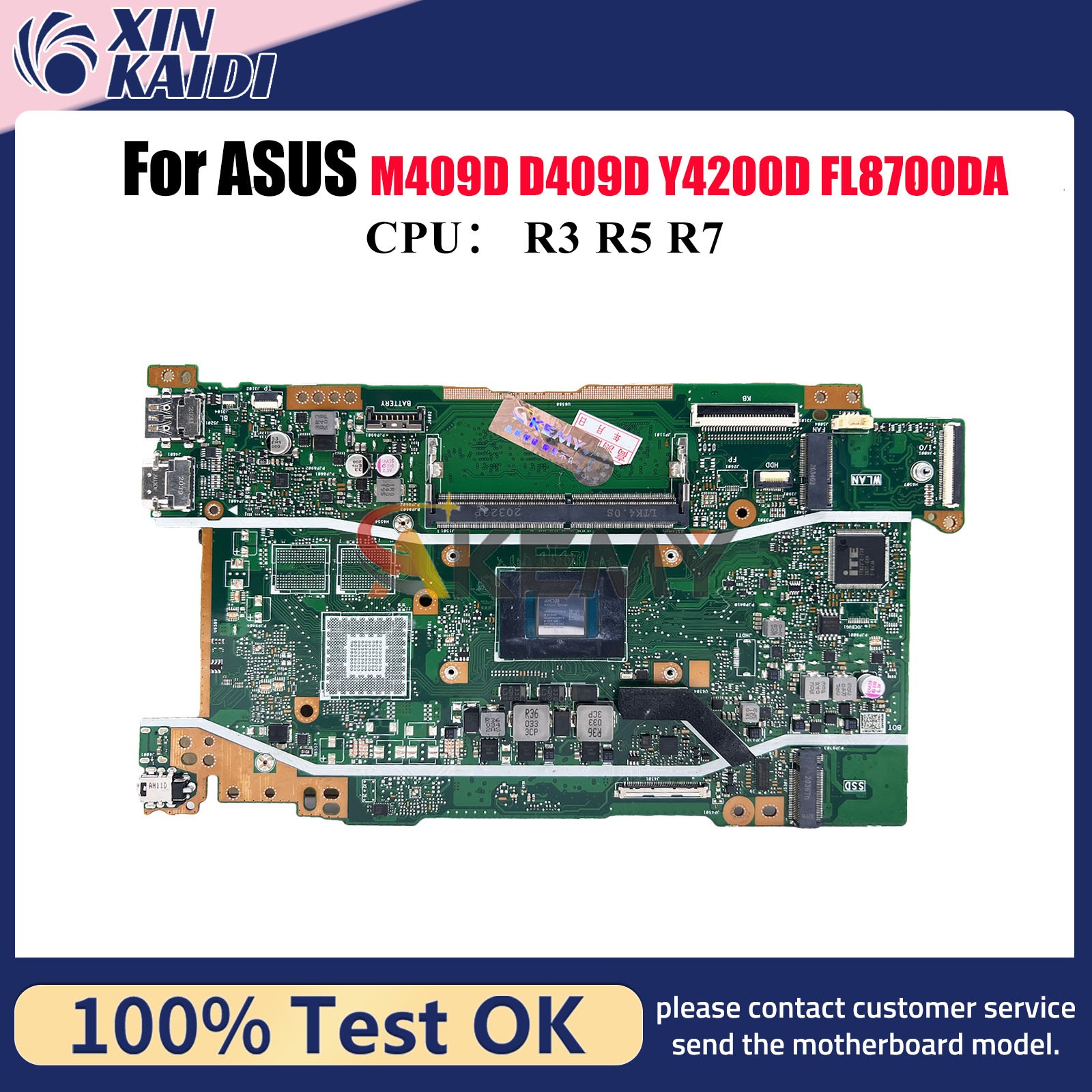 X409DA Motherboard For ASUS X409DL M409D X409DJ Y4200D X409DAP Mainboard W/CPU
