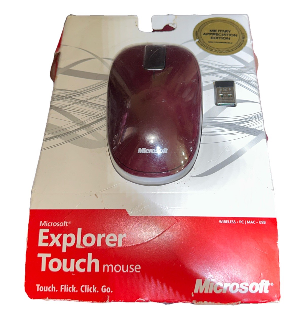 Microsoft Explorer Touch Mouse 1490 USB Wireless Dark Red New in Package