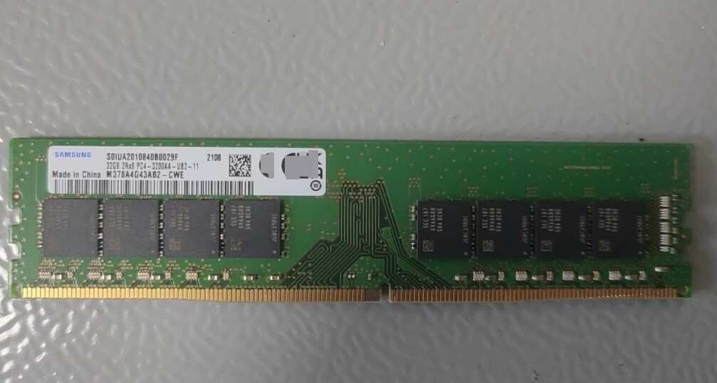 SAMSUNG 32GB DDR4 3200 Desktop DIMM RAM PC4-25600 for DELL HP Lenovo Acer 288pin