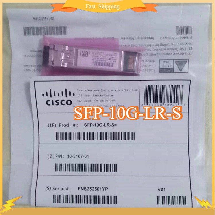 Cisco SFP-10G-LR-S New10G SFP+ LR 1310nm 10km SMF LC Transceiver Module