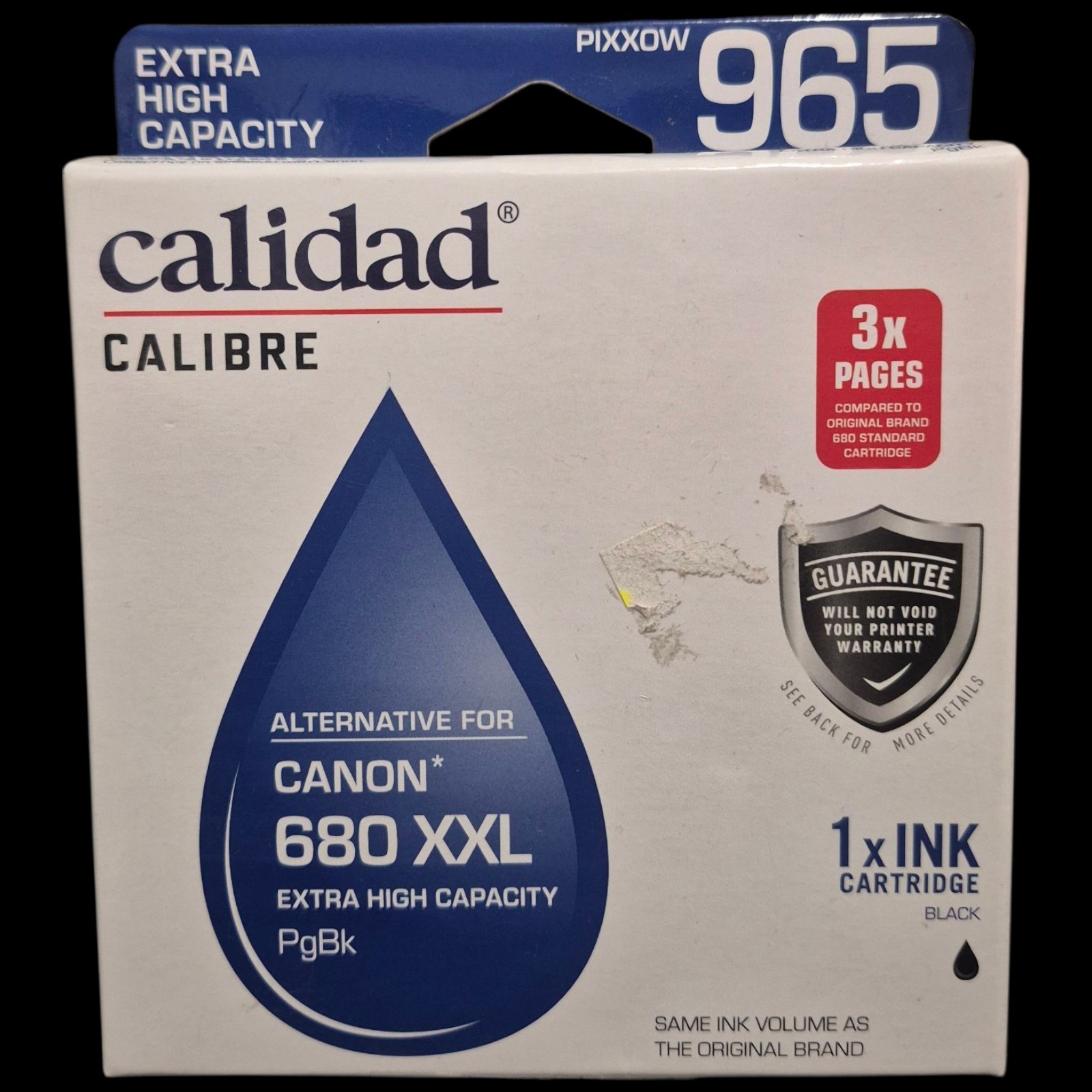 NEW Calidad Black CANON Printer Ink 680 XXL Value Pack 965 Extra High Capacity
