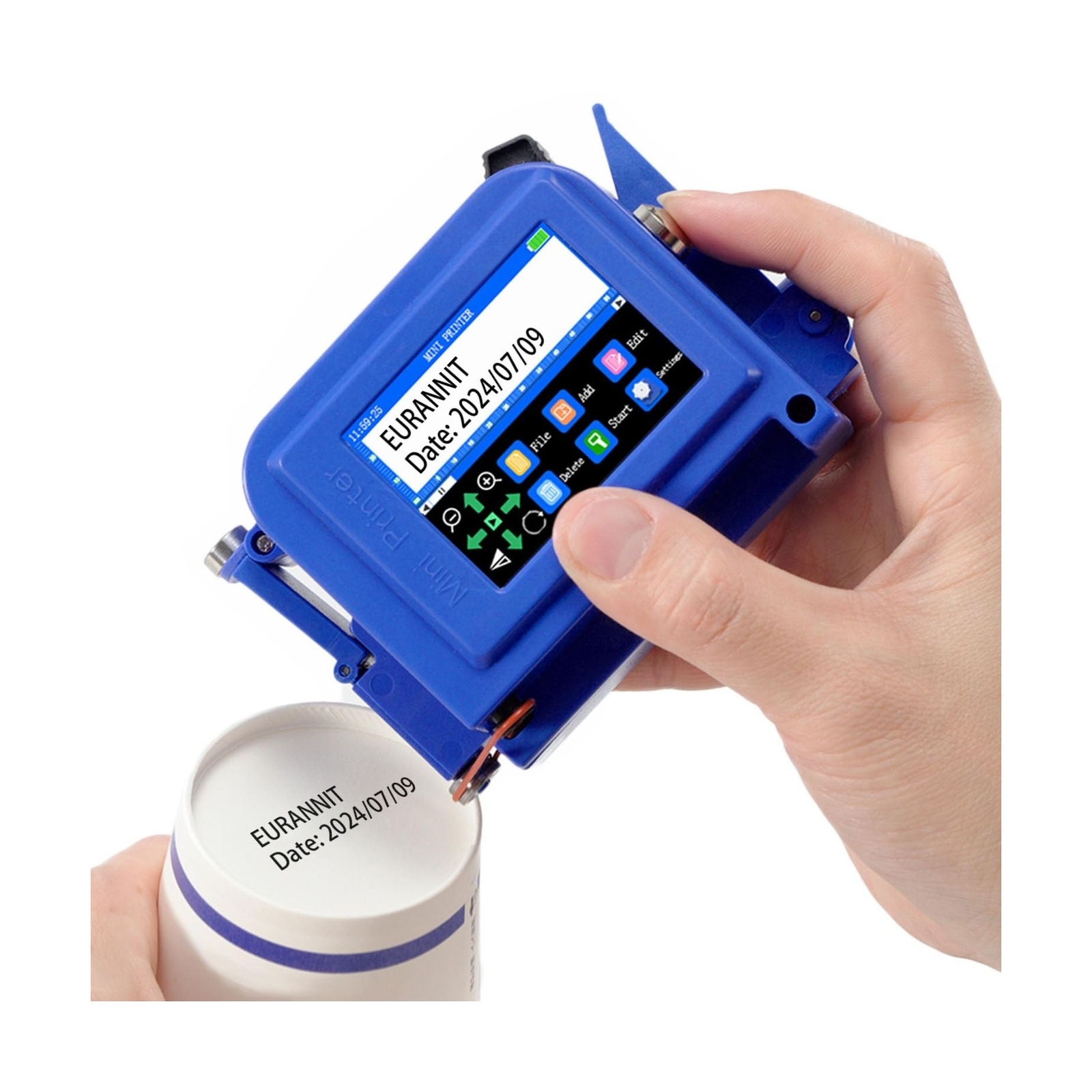 Mini TIJ Handheld Inkjet Printer - Portable Date Coder for Small Batch