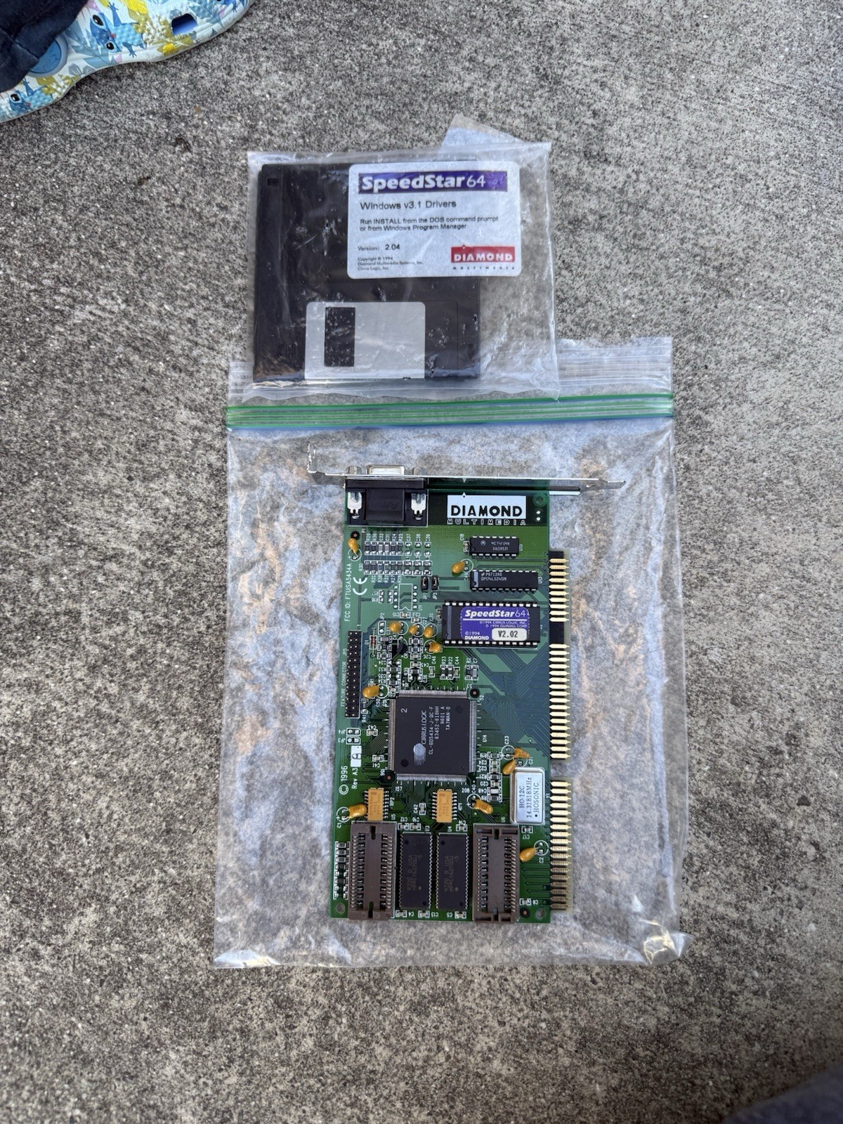 Vintage Diamond SpeedStar 64 1MB VGA Card Bit ISA Tested ISAP28 W/ V3.1 Drive