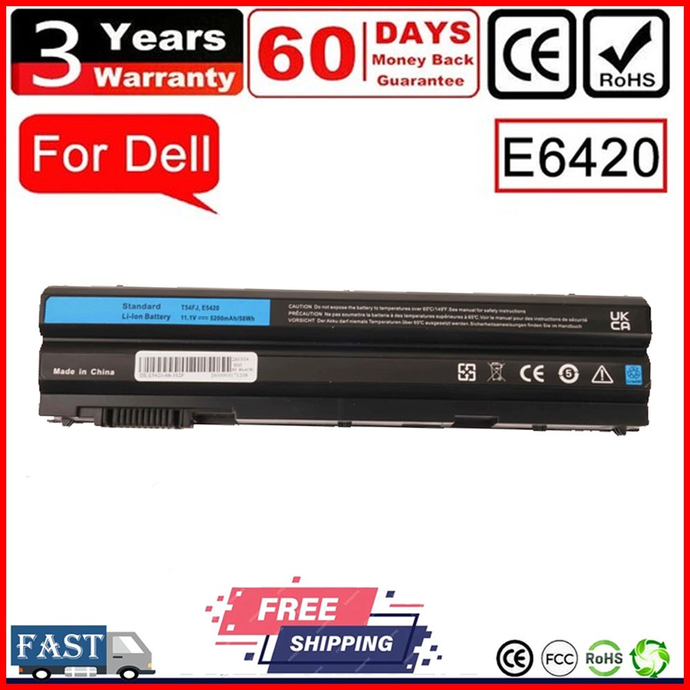 58Wh T54FJ M5Y0X Battery For Dell Latitude E5420 E5430 E5520 E5530 E6420 E6430