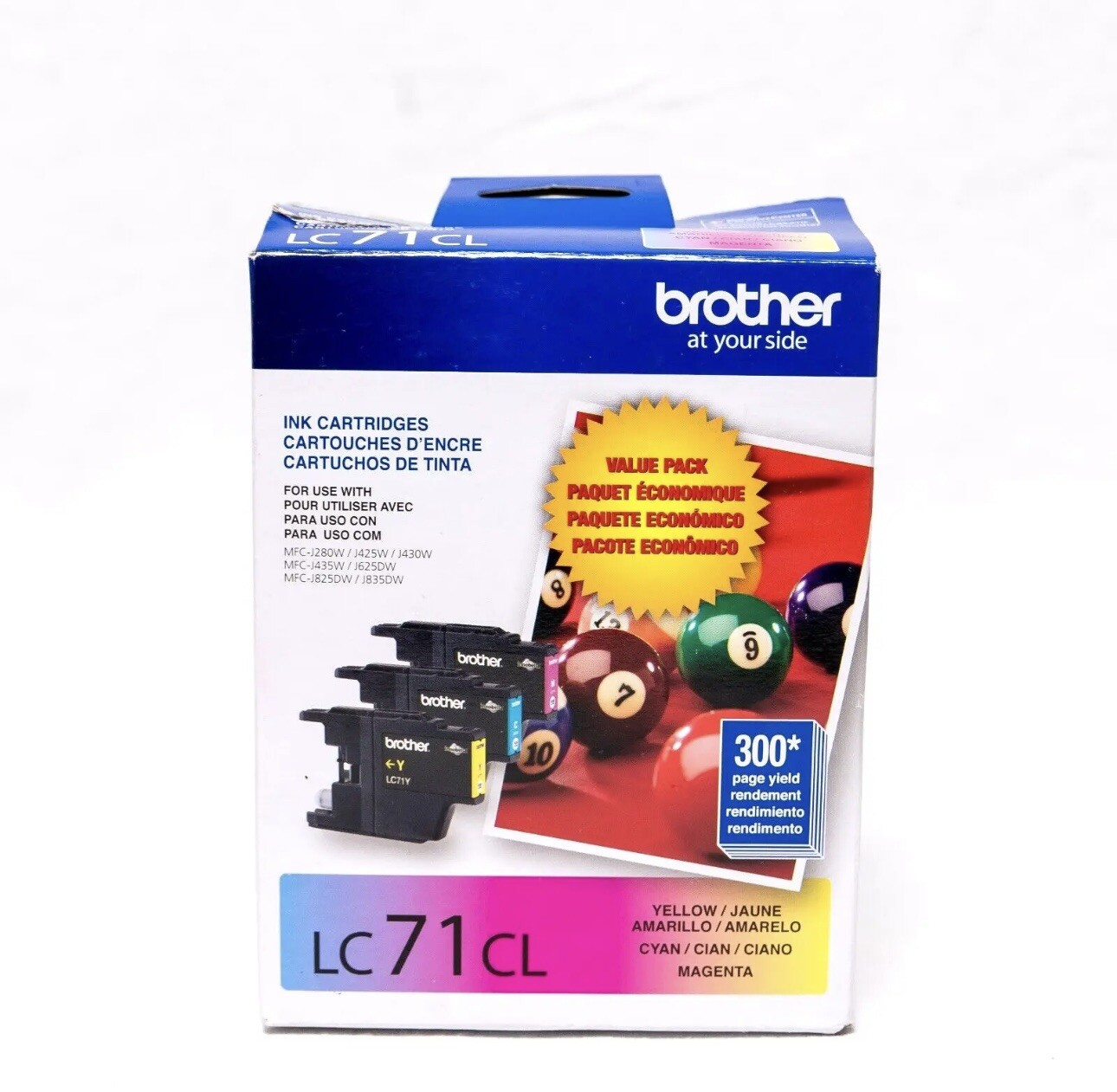 NEW - Genuine Brother LC71CL Ink Cartridge - Magenta Cyan Yellow Expired 8/2022