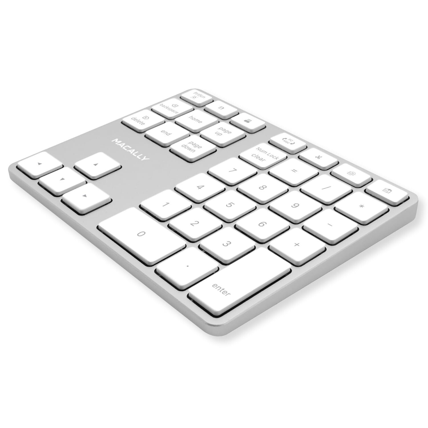 Macally Bluetooth Number Pad for Laptop - Rechargeable Wireless Numeric Keypa...