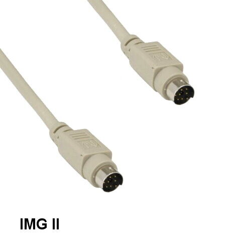 LOT10 6' MDIN 8 8Pin Male to Male Cable Shielded for Mac Imagewriter II Printer