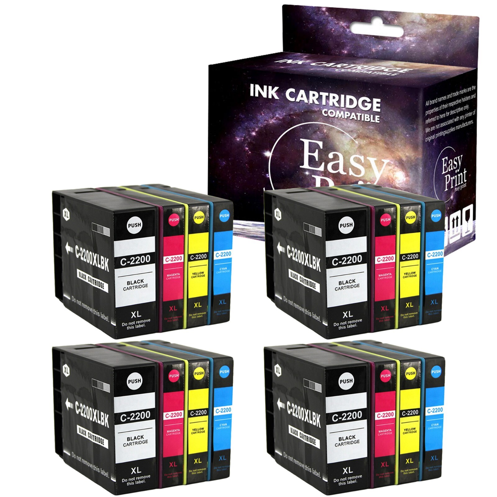 16Pack PGI-2200 PGI2200XL Ink Cartridge for iB4020 MB5020 iB4120 Printer