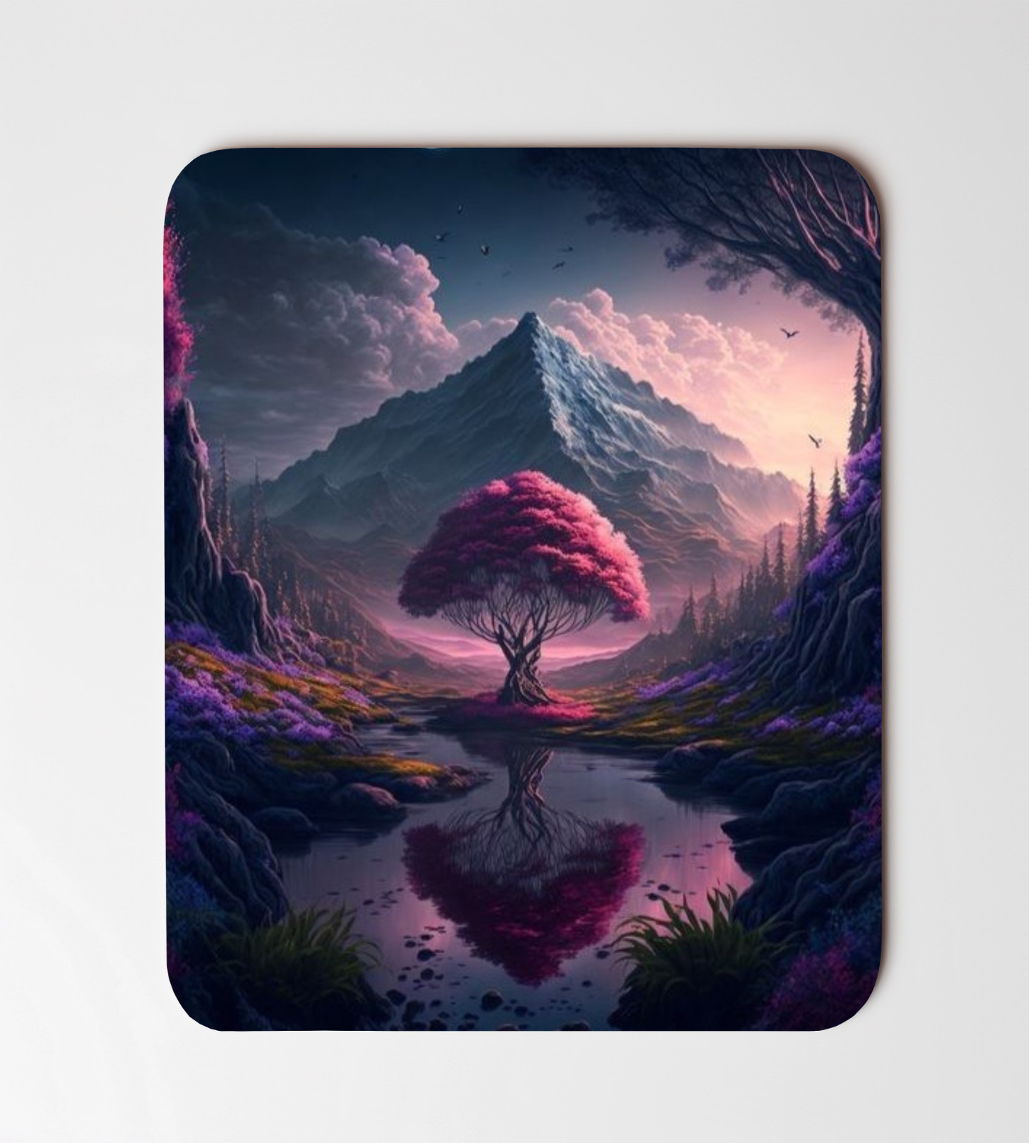 Beautiful Tree Landscape Art Mouse Pad 8"x9.5" Non Slip Rectangle Mousepad