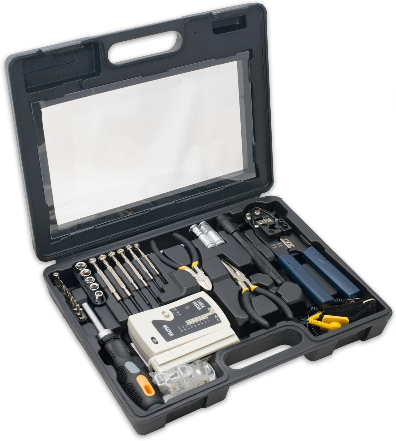 50 Pieces Network Tool Repair Kit, Ethernet LAN Cable Tester Computer Maintenanc