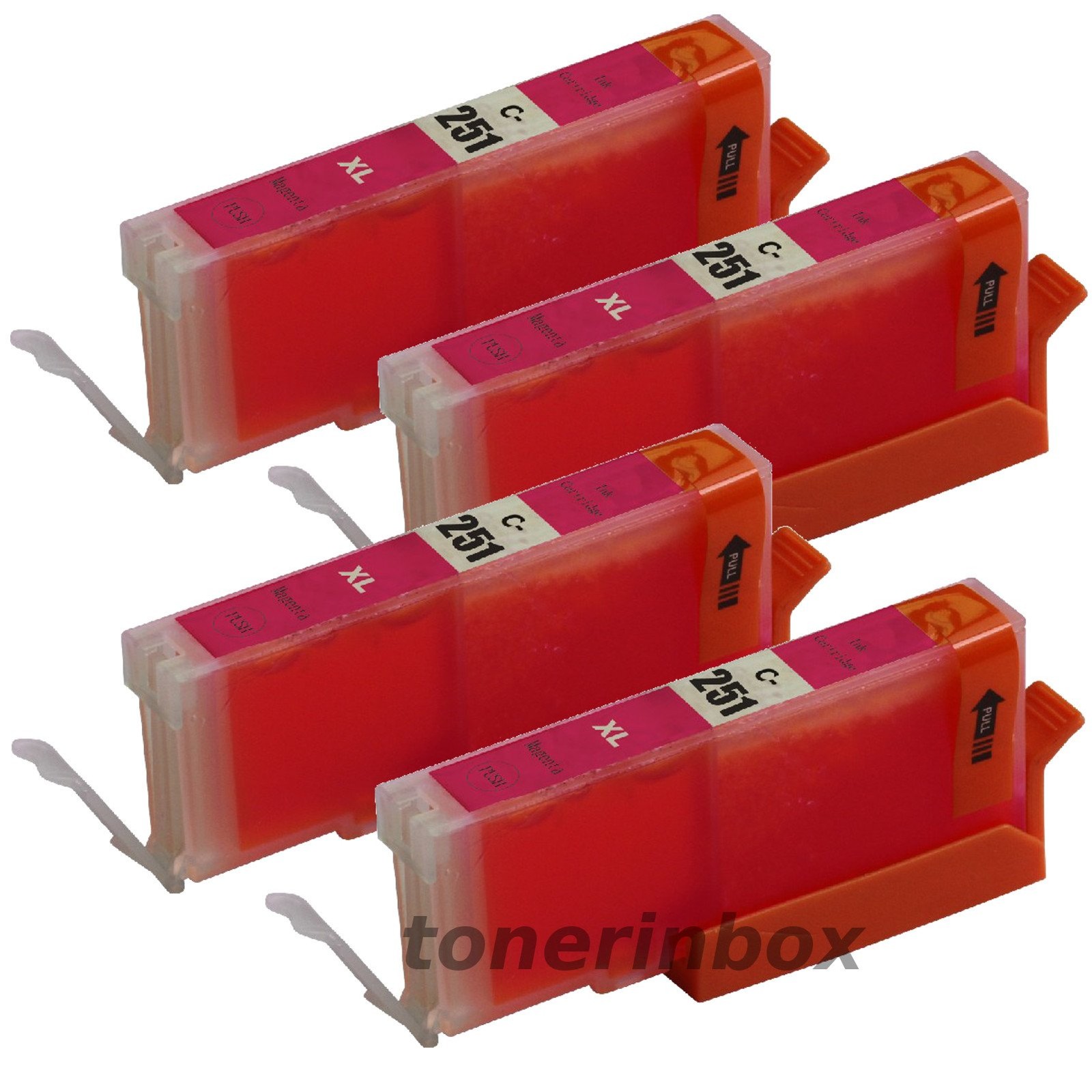 4x CLI-251XL CLI251 Magenta Ink For Canon Pixma MG5420 MG5520 MG6320 MX722 MX922