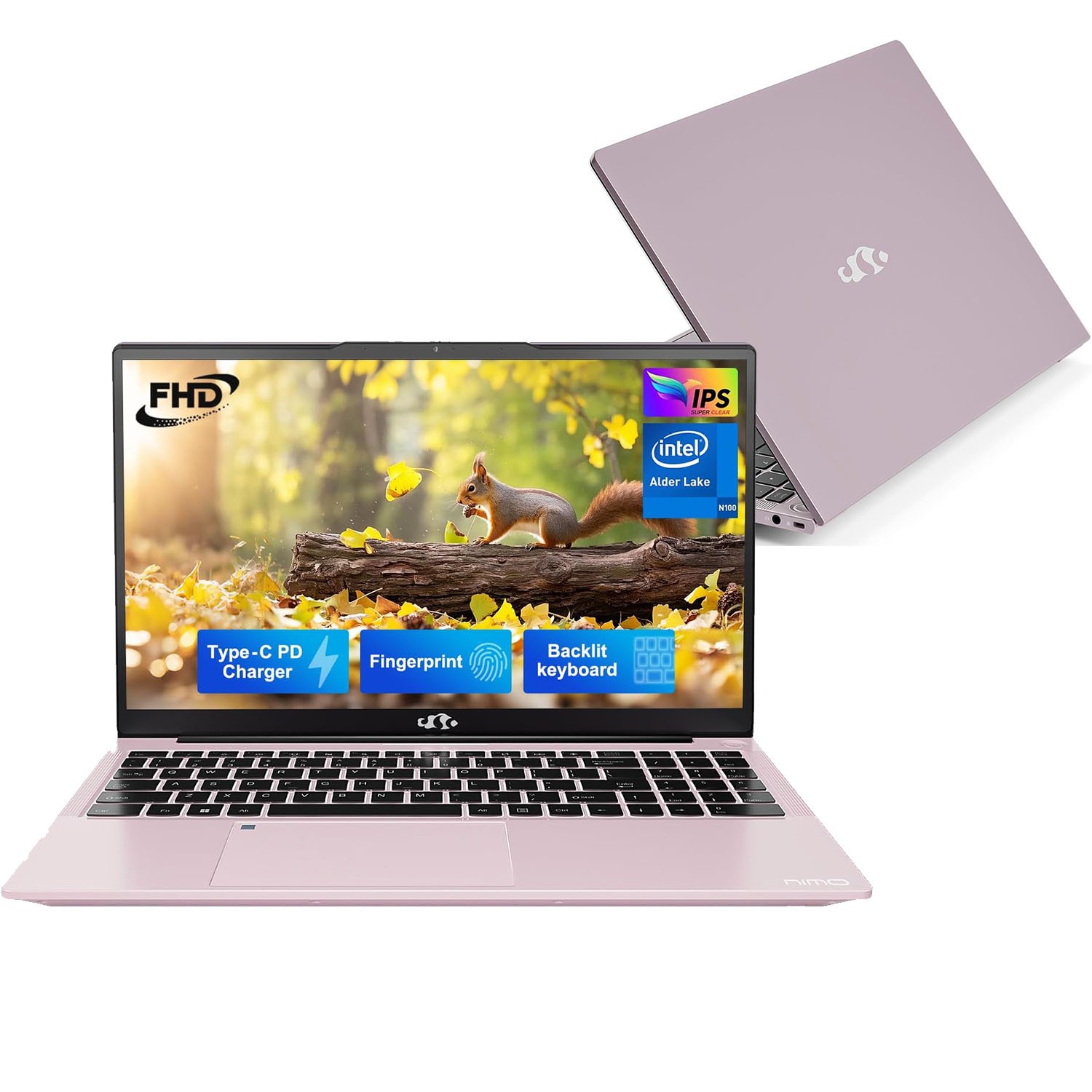 Nimo 15.6 FHD Laptop 8GB RAM 128GB SSD Intel Pentium Quad-Core N100 Backlit KB