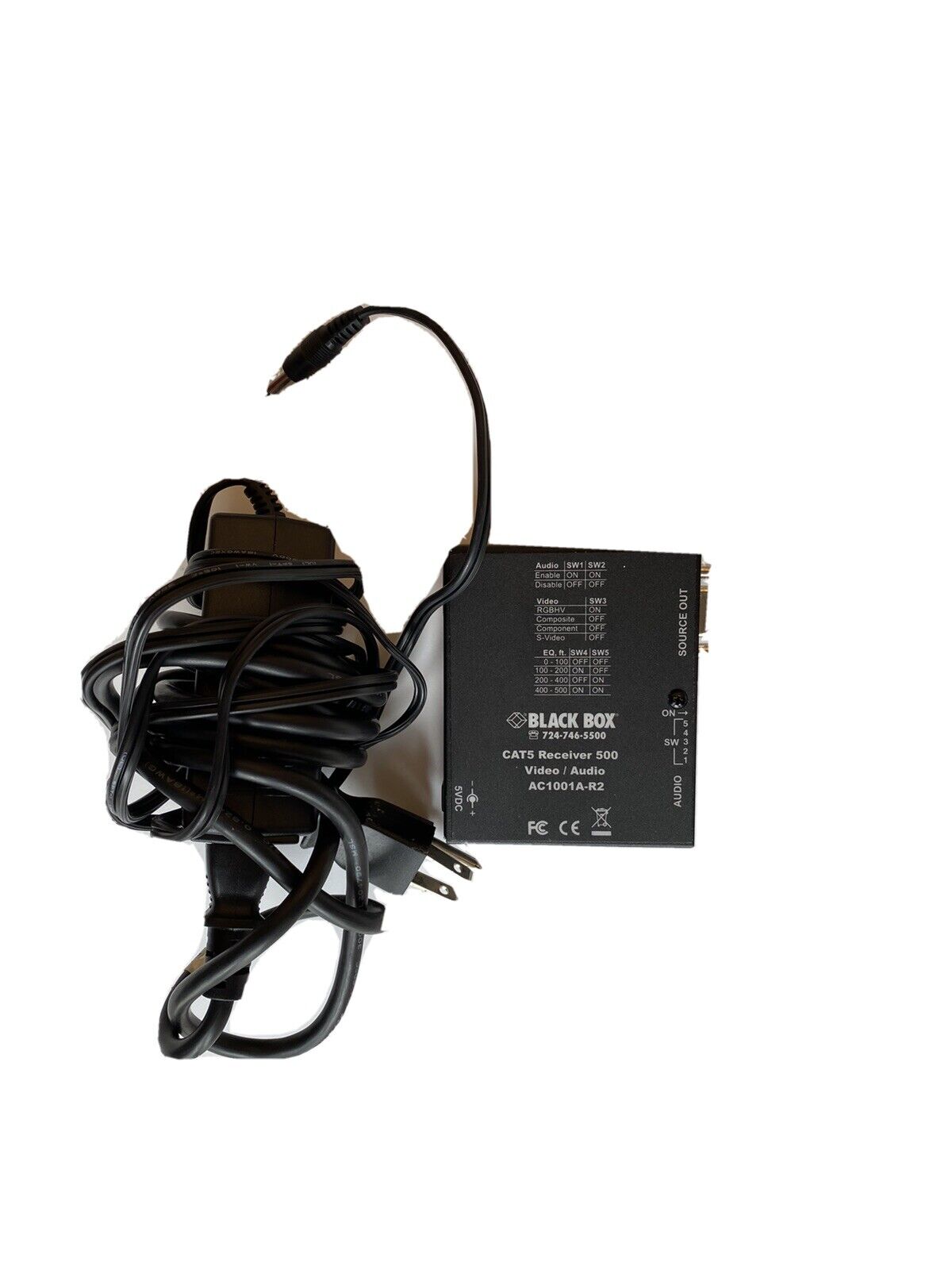 Black Box CAT5 Video/Audio/Data System Receiver 500