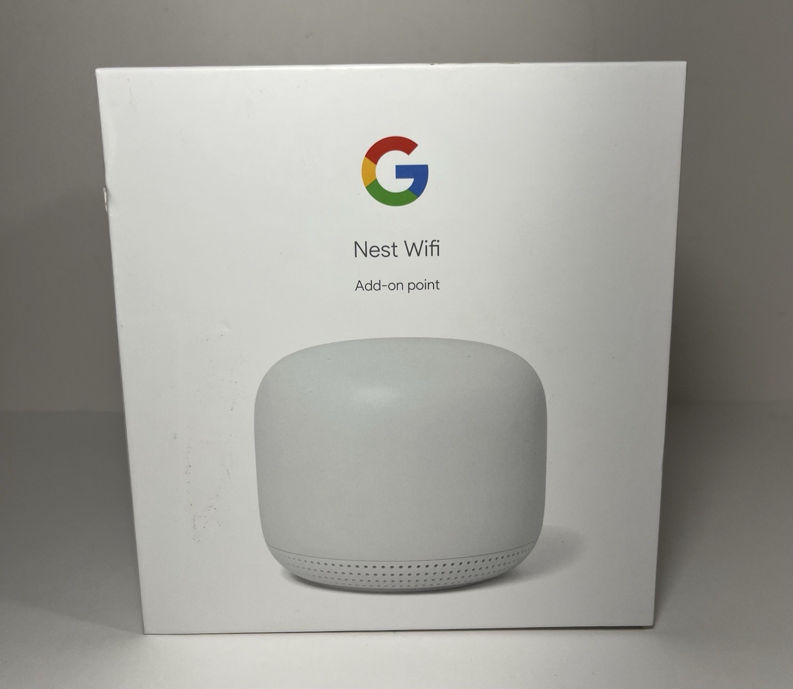Google Nest Wifi H2E AC1200 2x2 Dual-Band Add on Point Snow (white) New