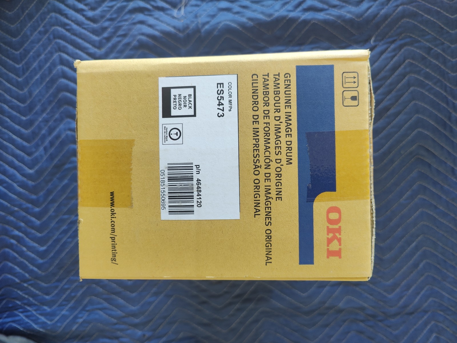 OKI Color MFPs ES5473 BLACK Genuine Image Drum P/N 46484120