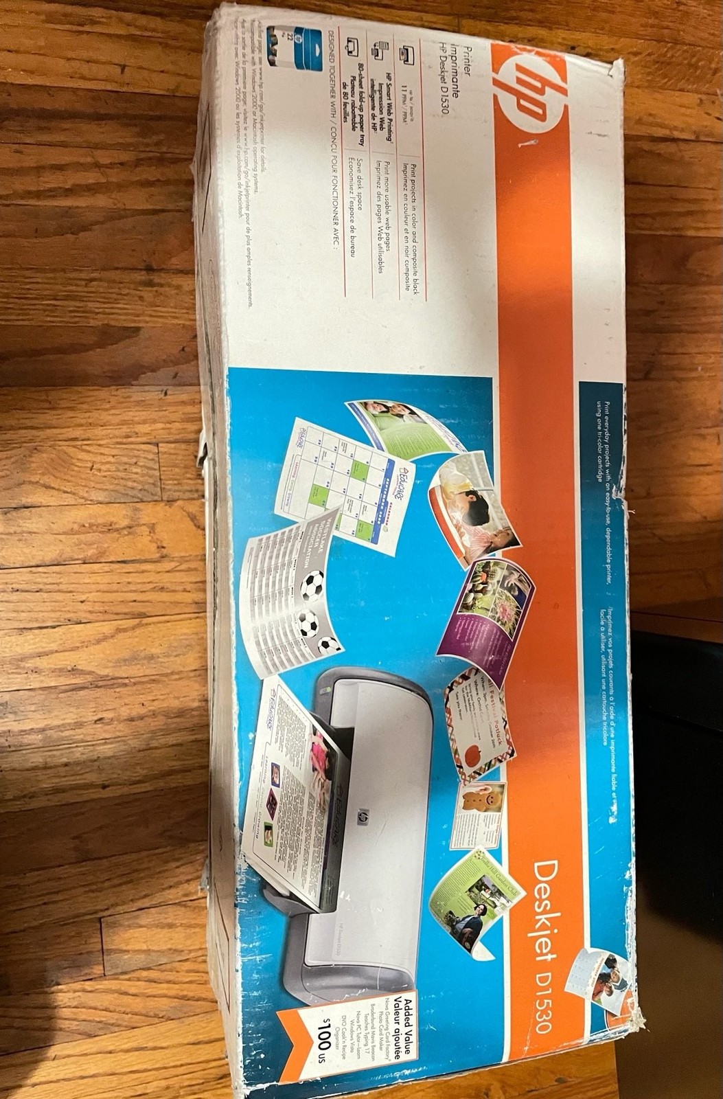 )HP Deskjet D1520 Standard Inkjet Printer Open Box