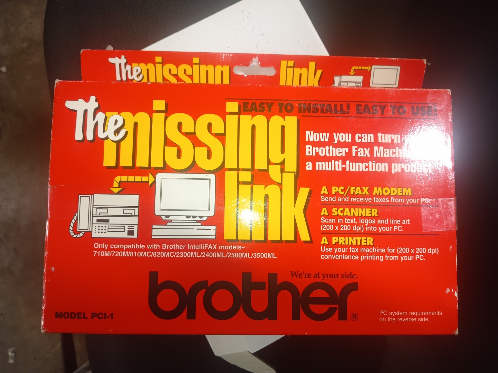 Brother The Missing Link PCI-1 Modem Scanner & Printer Vintage Computing